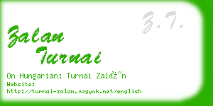 zalan turnai business card